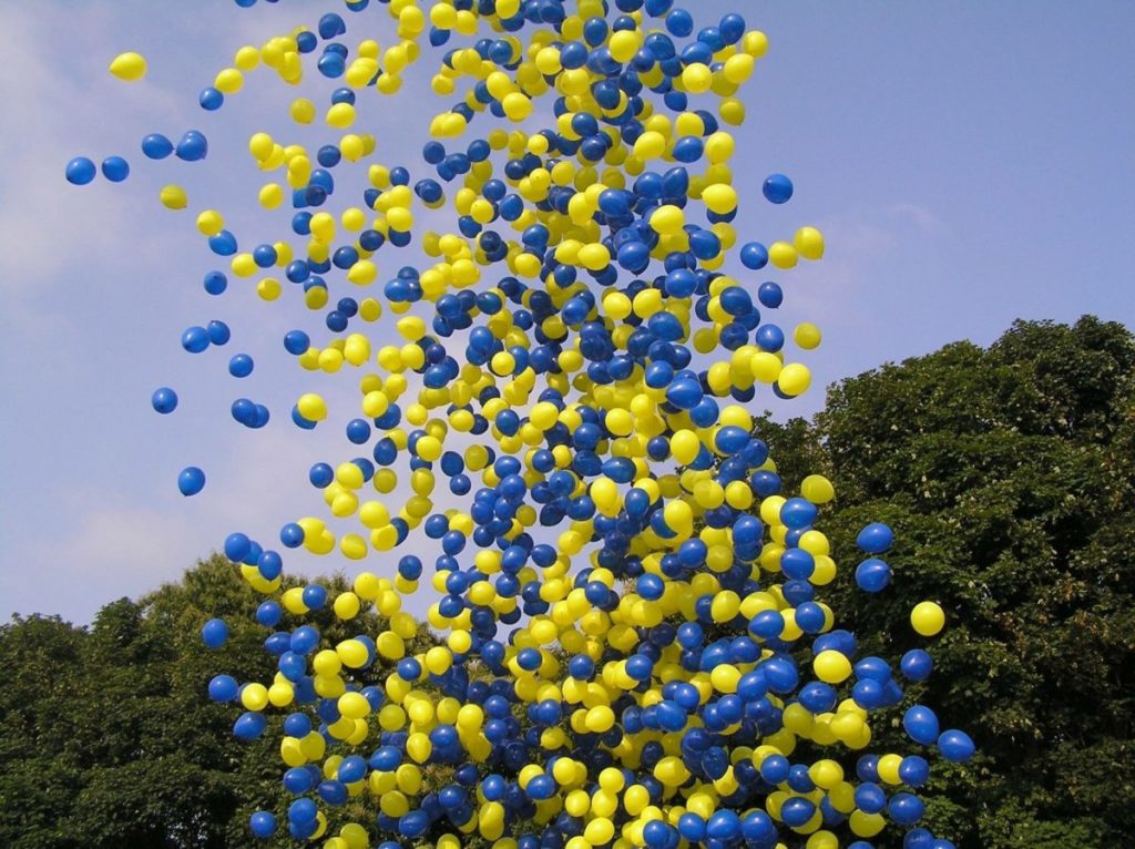 Outside Balloon Drop