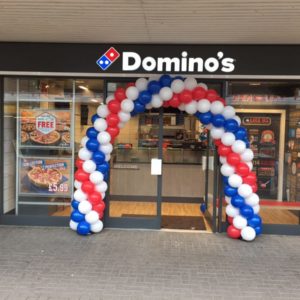 Domino's Balloon Arch Leicester