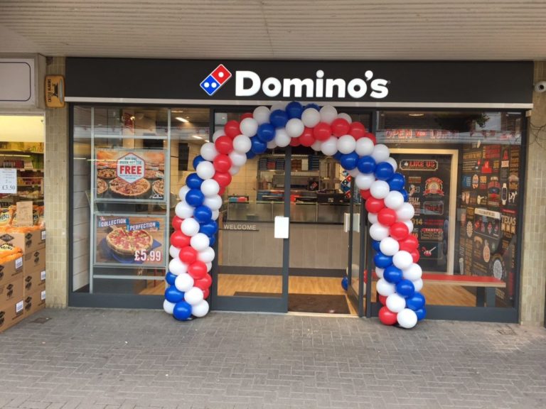 Domino's Balloon Arch Leicester
