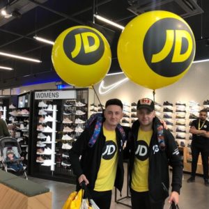 JD Sports Personalised Corporate Balloons