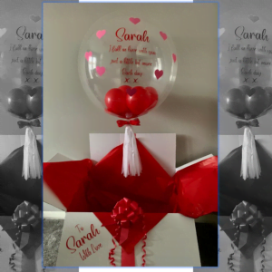 Personalised Balloon In A Box - Valentine's Day