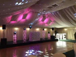 Ceiling Drapes Hire in Leicestershire