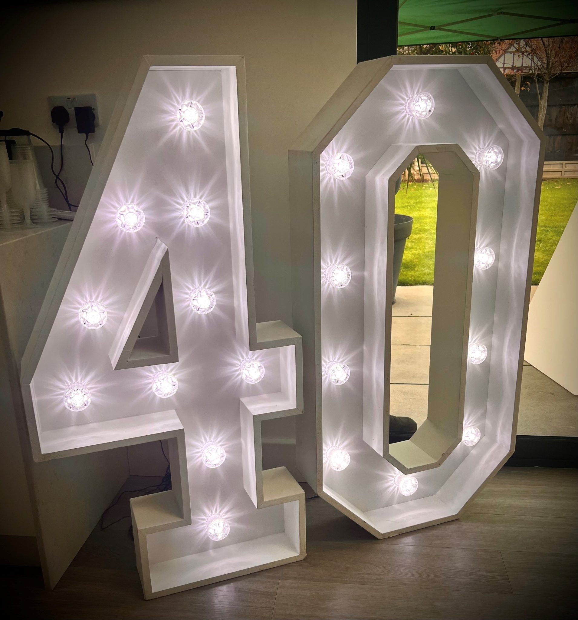 Giant Light-Up Number Hire – Big Bash Events