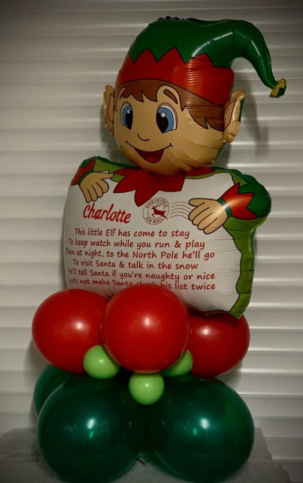 Personalised Giant Elf Balloon from the North Pole