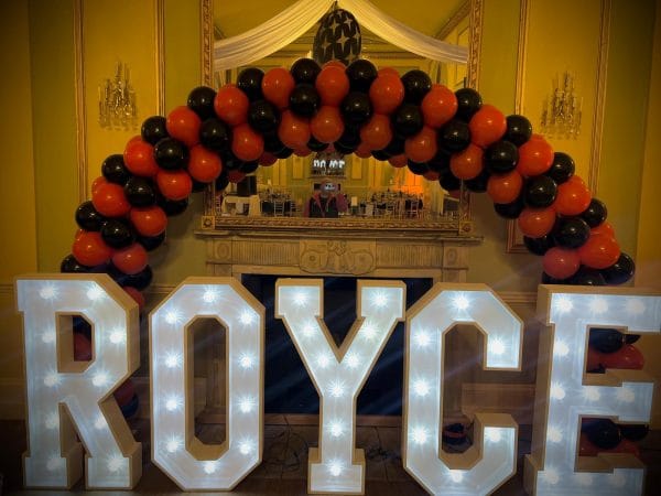 Personalised Light Up LED Letters hire - Image 2